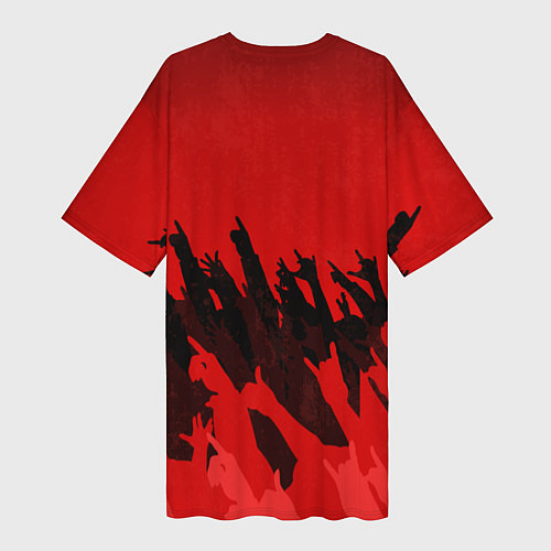 Женская длинная футболка Агата Кристи: Высший рок / 3D-принт – фото 2