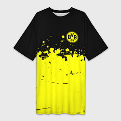 Футболка женская длинная FC Borussia Sport, цвет: 3D-принт
