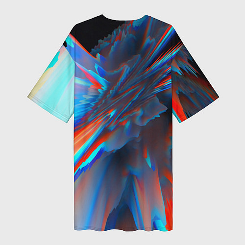Женская длинная футболка Muse: Colour Abstract / 3D-принт – фото 2