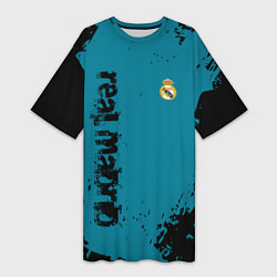 Футболка женская длинная Real madrid - grange style, цвет: 3D-принт