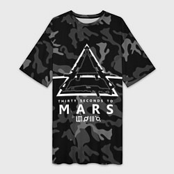 Женская длинная футболка 30 STM Camo