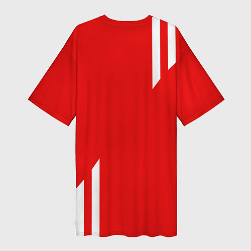 Женская длинная футболка USSR: Red Sport / 3D-принт – фото 2