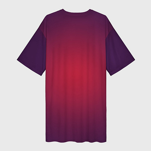 Женская длинная футболка Кот Бегемот / 3D-принт – фото 2