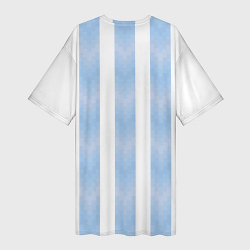 Женская длинная футболка Сборная Аргентины / 3D-принт – фото 2