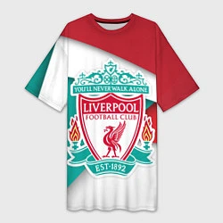 Женская длинная футболка FC Liverpool