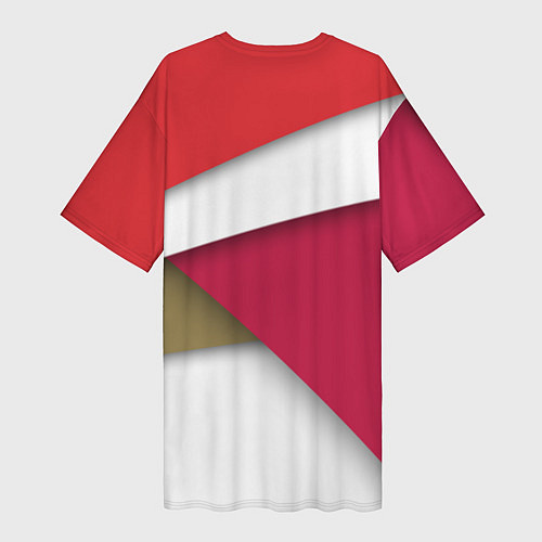 Женская длинная футболка FC Arsenal / 3D-принт – фото 2
