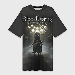 Футболка женская длинная Bloodborne: Shrine, цвет: 3D-принт