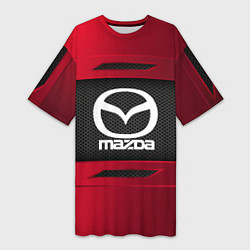 Футболка женская длинная Mazda Sport, цвет: 3D-принт