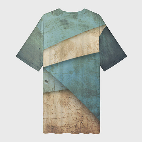 Женская длинная футболка FC Man City: Old Style / 3D-принт – фото 2