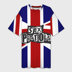 Женская длинная футболка Sex Pistols UK