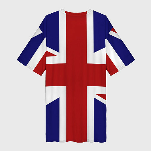 Женская длинная футболка Sex Pistols UK / 3D-принт – фото 2