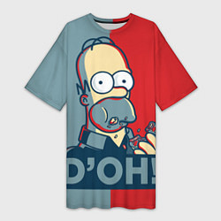 Женская длинная футболка Homer Simpson DOH!