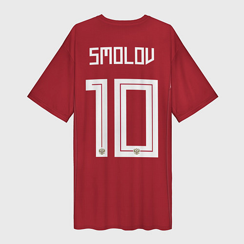 Женская длинная футболка Smolov Home WC 2018 / 3D-принт – фото 2