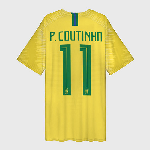 Женская длинная футболка Coutinho Home WC 2018 / 3D-принт – фото 2