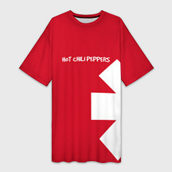 Женская длинная футболка RHCP: Red Style