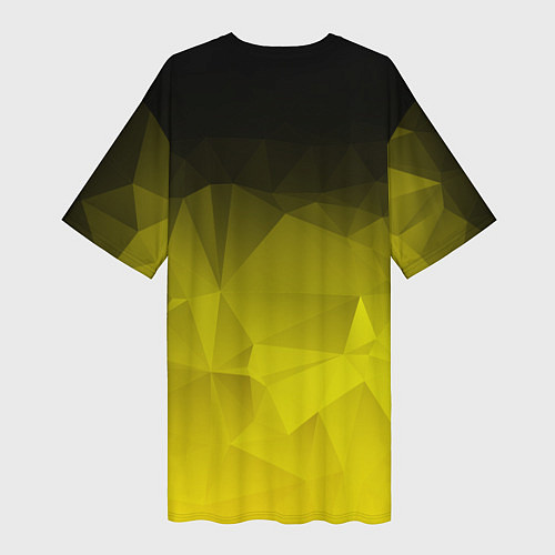 Женская длинная футболка Cyberpunk 2077: Yellow Poly / 3D-принт – фото 2