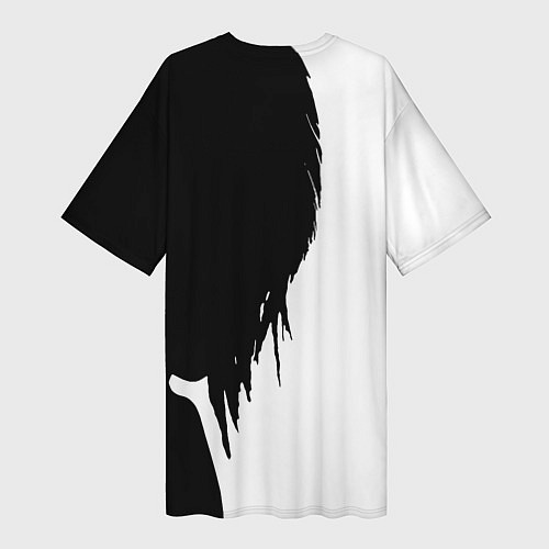 Женская длинная футболка Skillet Shadow / 3D-принт – фото 2