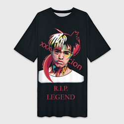 Женская длинная футболка XXXTentacion: RIP Legend