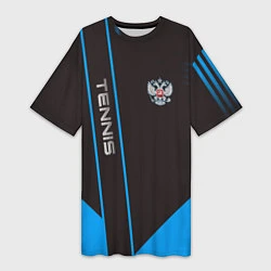 Женская длинная футболка Tennis: Russian Style