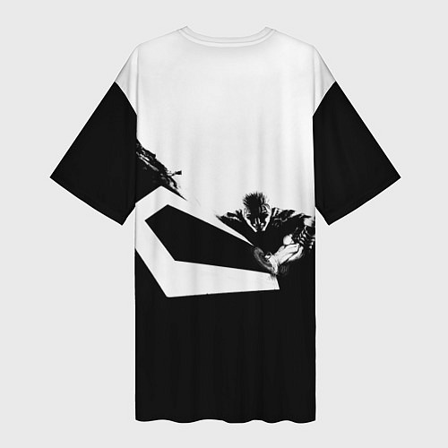 Женская длинная футболка Берсерк. Гатс / 3D-принт – фото 2