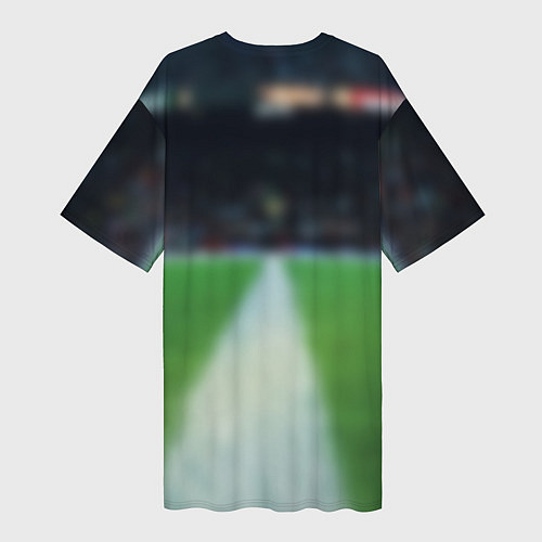 Женская длинная футболка Акинфеев легенда / 3D-принт – фото 2