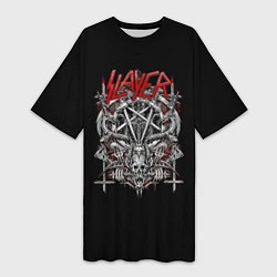 Женская длинная футболка Slayer: Hell Goat