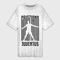 Женская длинная футболка Cris7iano Juventus