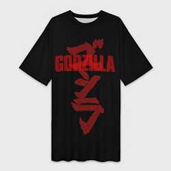 Женская длинная футболка Godzilla: Hieroglyphs