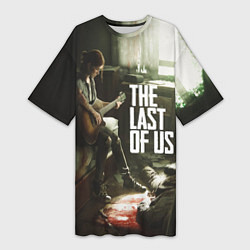 Футболка женская длинная The Last of Us: Guitar Music, цвет: 3D-принт