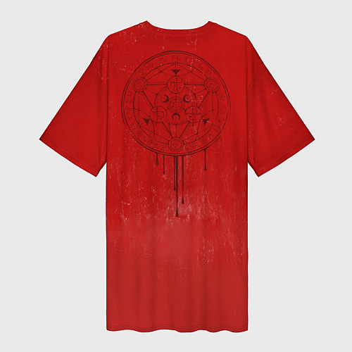 Женская длинная футболка DOOM: Devil Skull / 3D-принт – фото 2