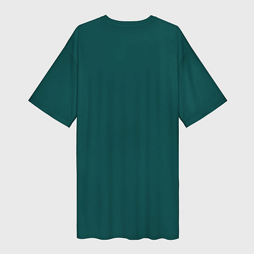 Женская длинная футболка Корги на пончике / 3D-принт – фото 2