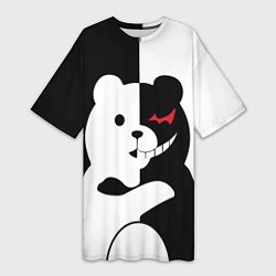 Футболка женская длинная Monokuma Drae, цвет: 3D-принт