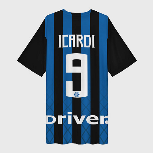 Женская длинная футболка Inter: Icardi 18-19 / 3D-принт – фото 2