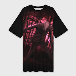Женская длинная футболка Slender: Dark Wood