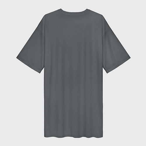 Женская длинная футболка Кот бедолага / 3D-принт – фото 2