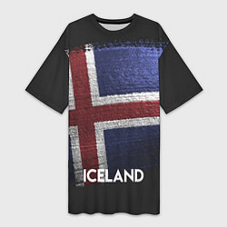 Женская длинная футболка Iceland Style