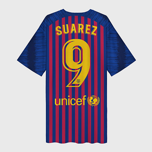 Женская длинная футболка Suarez home 18-19 / 3D-принт – фото 2