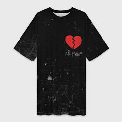 Женская длинная футболка Lil Peep: Broken Heart