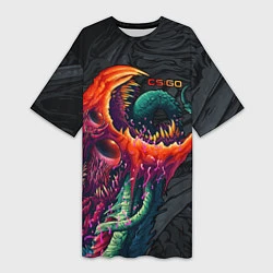 Женская длинная футболка CS:GO Hyper Beast Original
