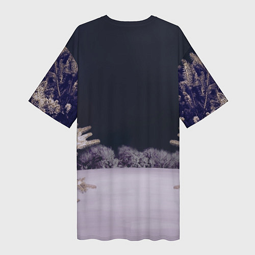 Женская длинная футболка Громокот NY version / 3D-принт – фото 2