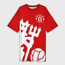 Женская длинная футболка Манчестер Юнайтед
