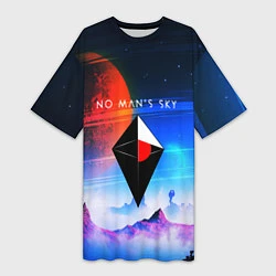 Женская длинная футболка No Man's Sky: Galaxy