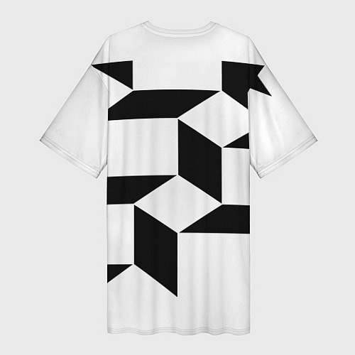 Женская длинная футболка Элджей стайл / 3D-принт – фото 2