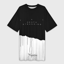 Женская длинная футболка Death Stranding: Black & White