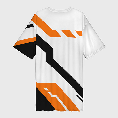 Женская длинная футболка CS:GO Asiimov Light / 3D-принт – фото 2