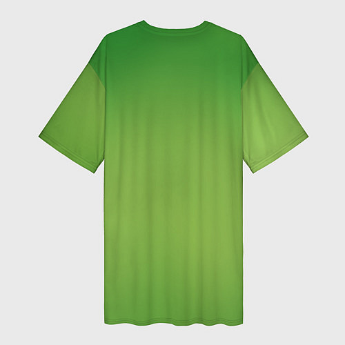 Женская длинная футболка Гринч / 3D-принт – фото 2