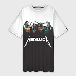 Женская длинная футболка Metallica