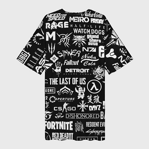 Женская длинная футболка Истинный геймер / 3D-принт – фото 2