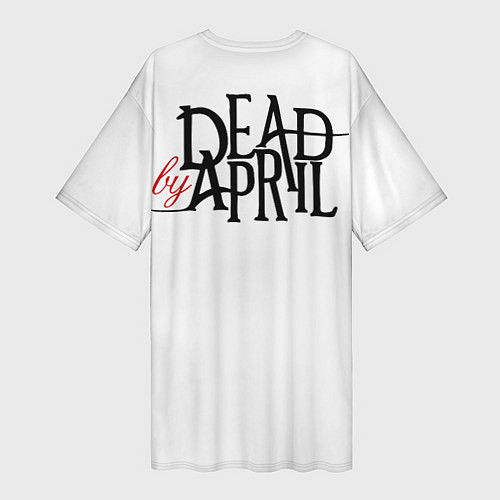 Женская длинная футболка Dead by April / 3D-принт – фото 2