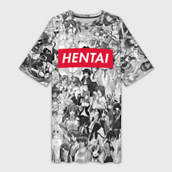 Женская длинная футболка HENTAI